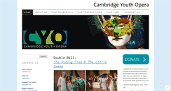 Desktop Screenshot of cambridgeyouthopera.com